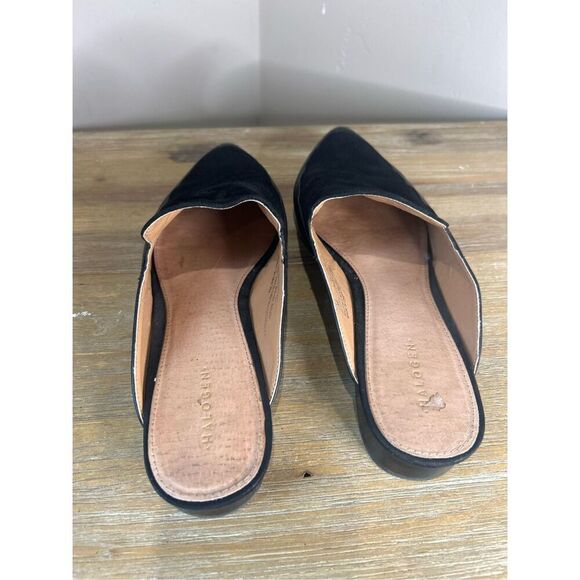 Halogen Velvet/leather loafers - Picture 3 of 7